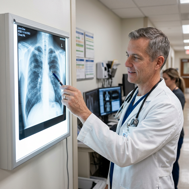 Chest X-ray procedure